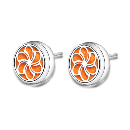 Stainless Steel Angel Wings Aromatherapy Earrings