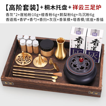 Pure Copper Incense Road Tools Beginner Level Set Incense Seal Script Tools Incense Ash Press Powder Incense Seal Script Articles Tools Incense Spoon Fragrance Shovel Incense Seal