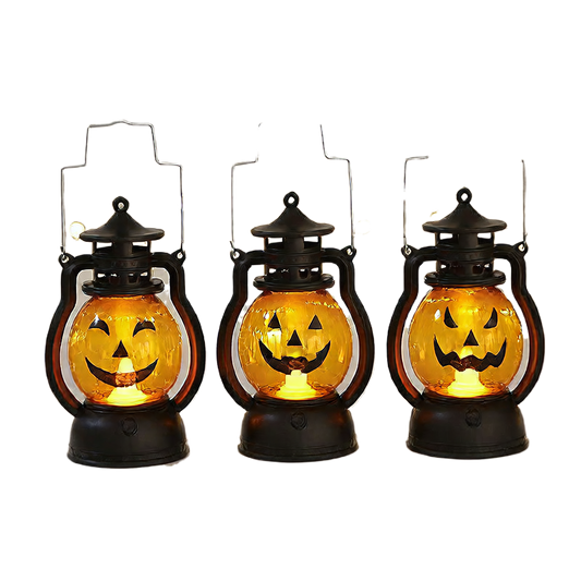 Halloween Pumpkin Lantern Set for Kids (3-Pack)