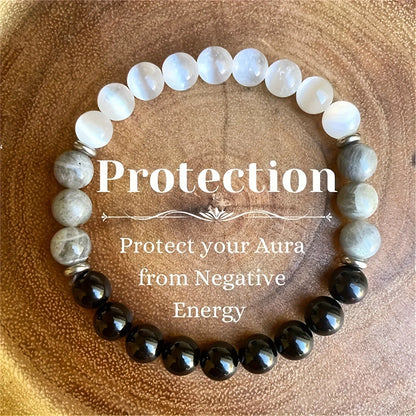 Natural Stone Beaded Bracelet