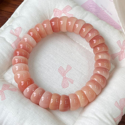 Gradient Pink Bodhi Bracelet with Finger Wrap