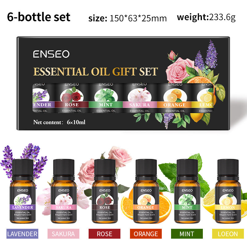 Aromatherapy Essential Oil Gift Set with 6 Scents