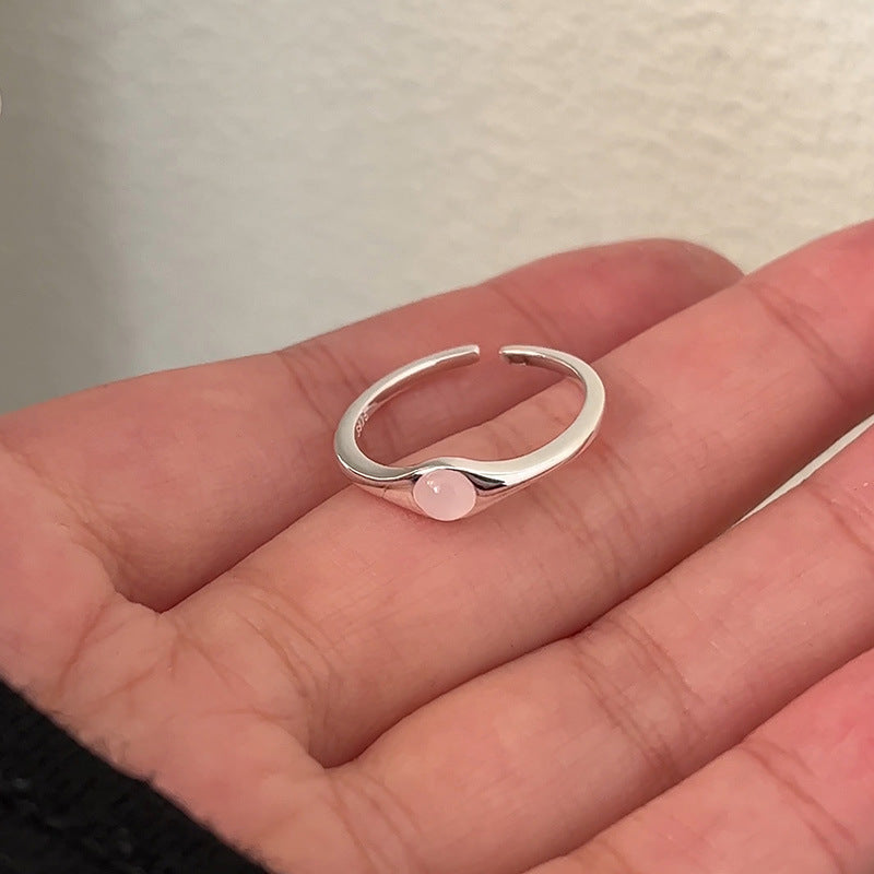 Geometric 925 Sterling Silver Adjustable Ring