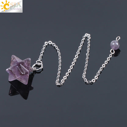 Merkabah Gemstone Pendulum