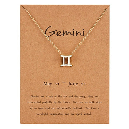 Zodiac Constellation Charm Choker Necklace
