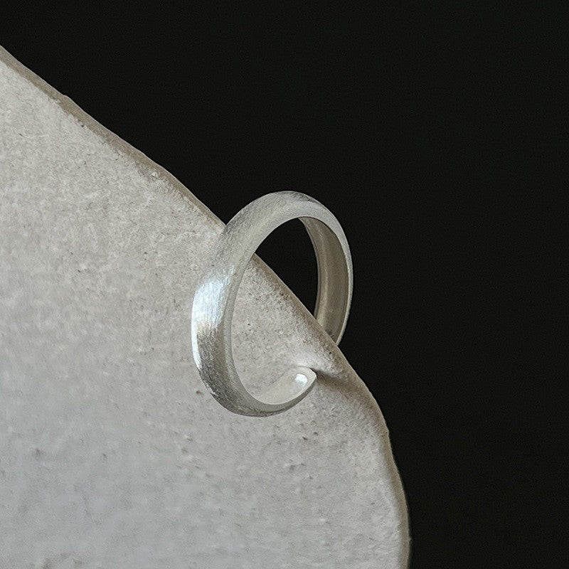 S925 Sterling Silver Geometric Open Ring