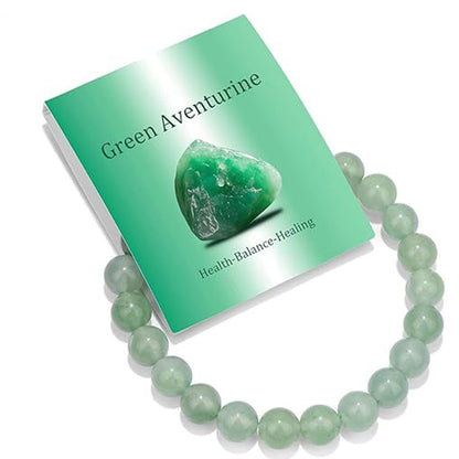 8mm Natural Stone Elastic Crystal Bracelet Set