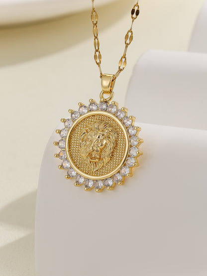 Virgin Mary Zircon Pendant Necklace | Gold & Silver | 25 Styles