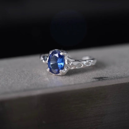 Geometric 925 Sterling Silver Adjustable Ring