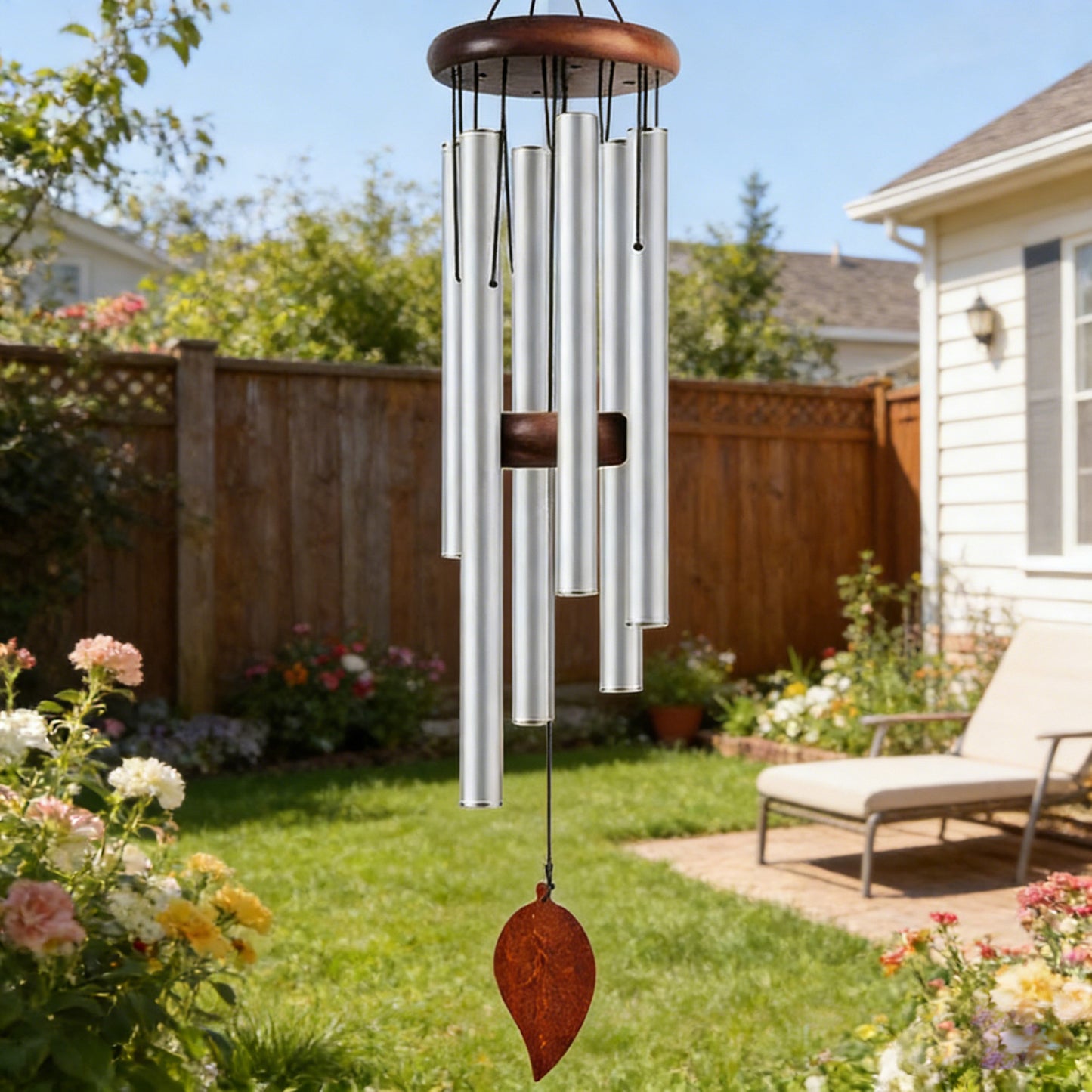 Six-Tube Retro Aluminum Wind Chime Home Decoration