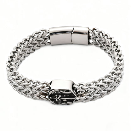 Stainless Steel Woven Holy Sword Archangel Bracelet