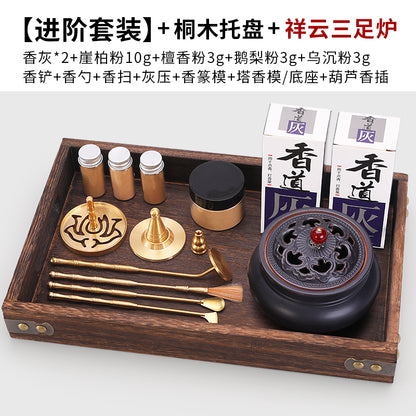 Pure Copper Incense Road Tools Beginner Level Set Incense Seal Script Tools Incense Ash Press Powder Incense Seal Script Articles Tools Incense Spoon Fragrance Shovel Incense Seal