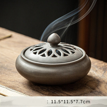Antique Ceramic Incense Tower Burner