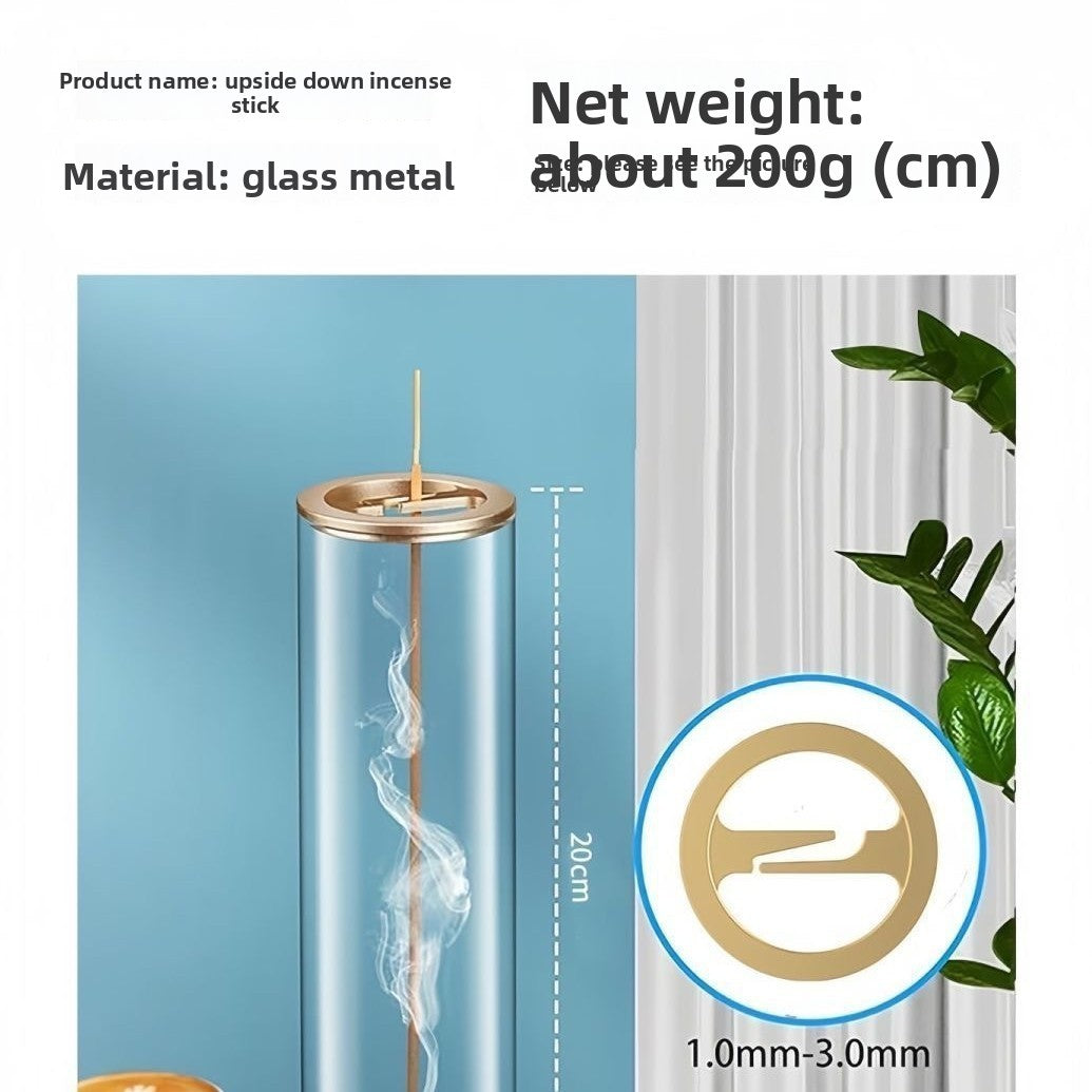 Copper Alloy Inverted Incense Clip with Ash Guard