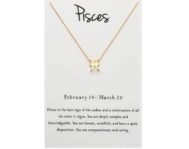 Zodiac Constellation Pendant Necklace