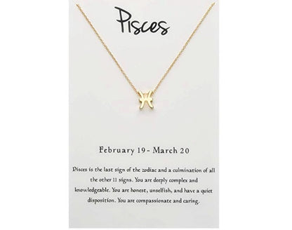 Zodiac Constellation Pendant Necklace