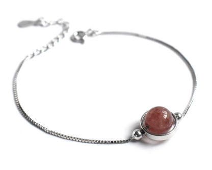 S925 Sterling Silver Crystal Bead Bracelet