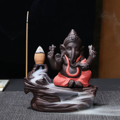 Ganesha Backflow Incense Burner