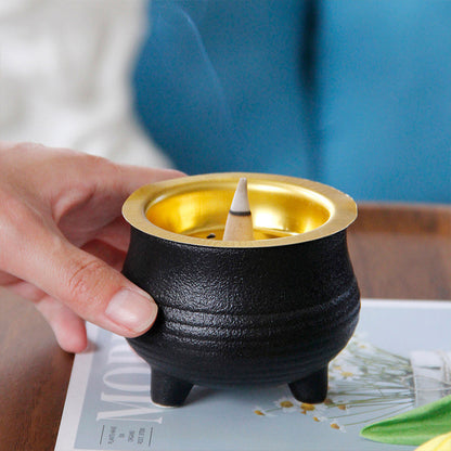 Ceramic & Metal Incense Burner