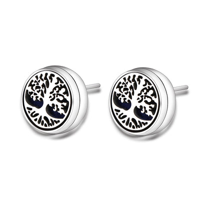 Stainless Steel Angel Wings Aromatherapy Earrings