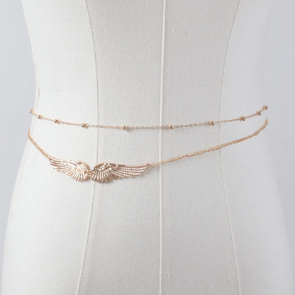Angel Wings Multi-Layer Body Chain | Waist & Navel Chain
