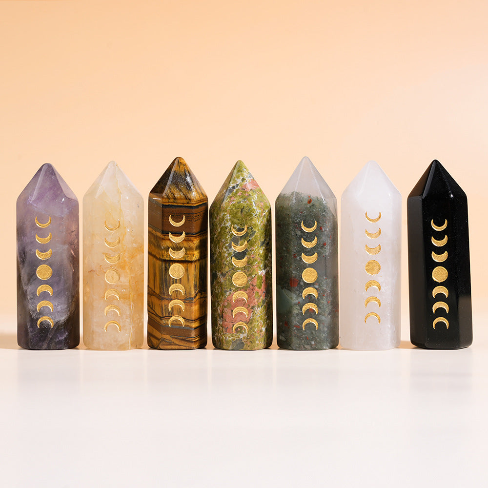 Crystal Hexagonal Energy Pillar