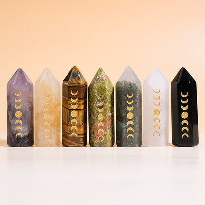 Crystal Hexagonal Energy Pillar