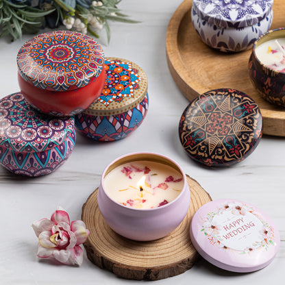 Dried Flower Soy Wax Scented Candle