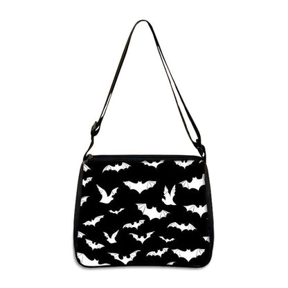 Gothic Print Polyester Underarm Shoulder Bag
