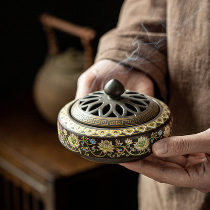 Antique Ceramic Incense Tower Burner