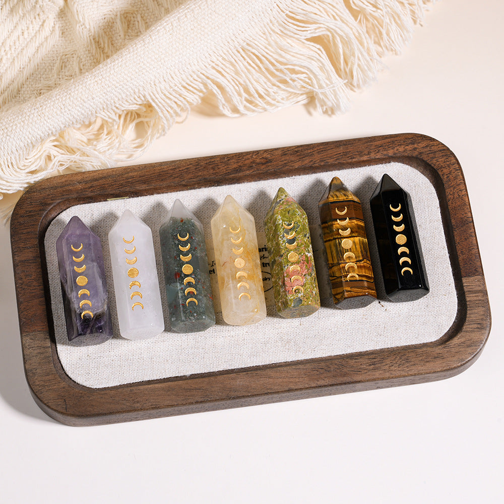 Crystal Hexagonal Energy Pillar