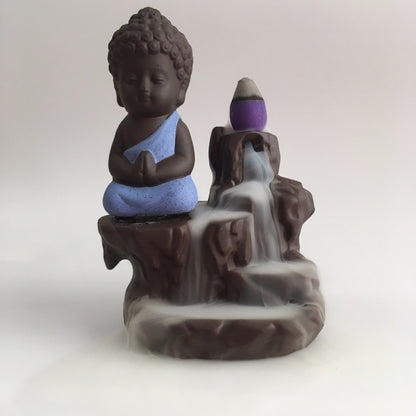 Little Monk Ceramic Backflow Incense Burner
