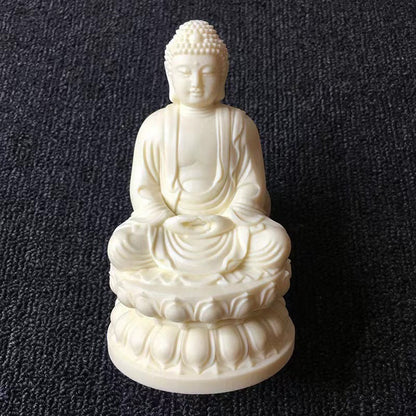 Lotus Crystal Ball Base with Buddha Ornament