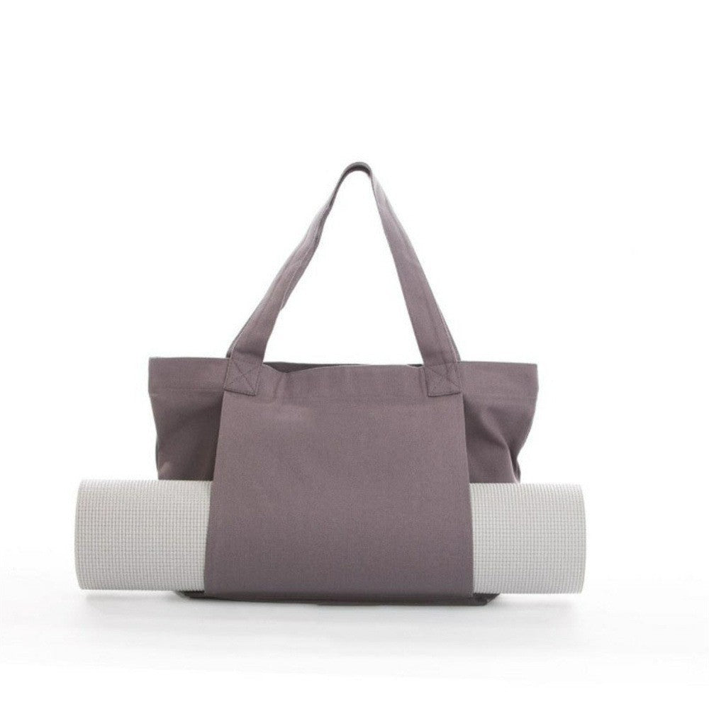 Canvas Yoga Mat Bag with Shoulder Strap & Inner Pocket