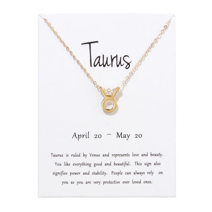 Zodiac Constellation Pendant Necklace