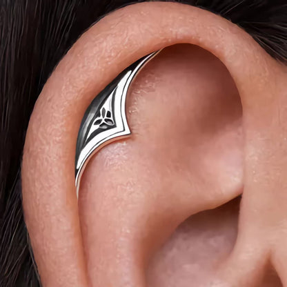 Spider Web & Crescent Moon Gothic Earrings