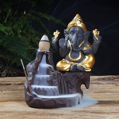 Ganesha Backflow Incense Burner
