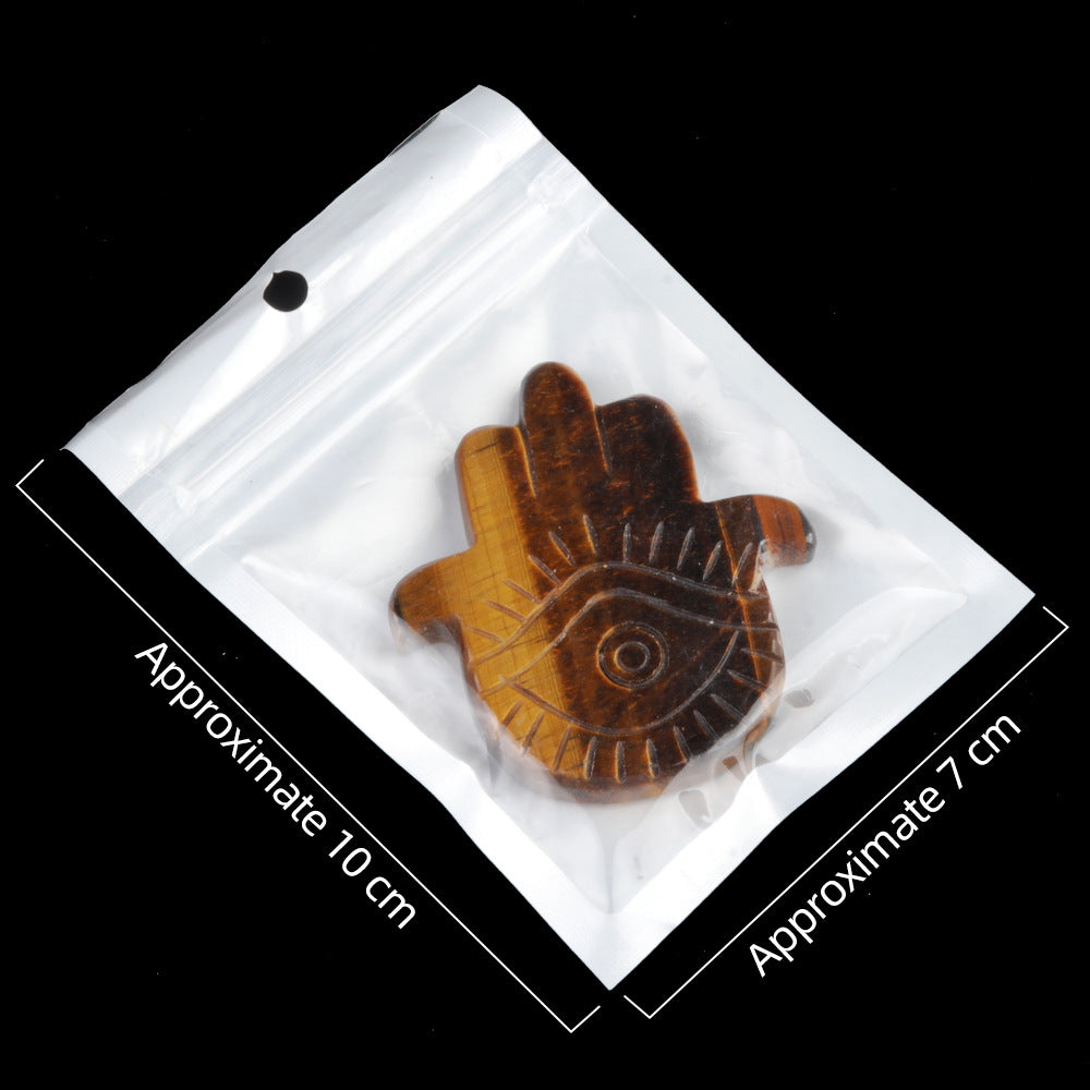 Natural Crystal Palm Angel Eye Ornament