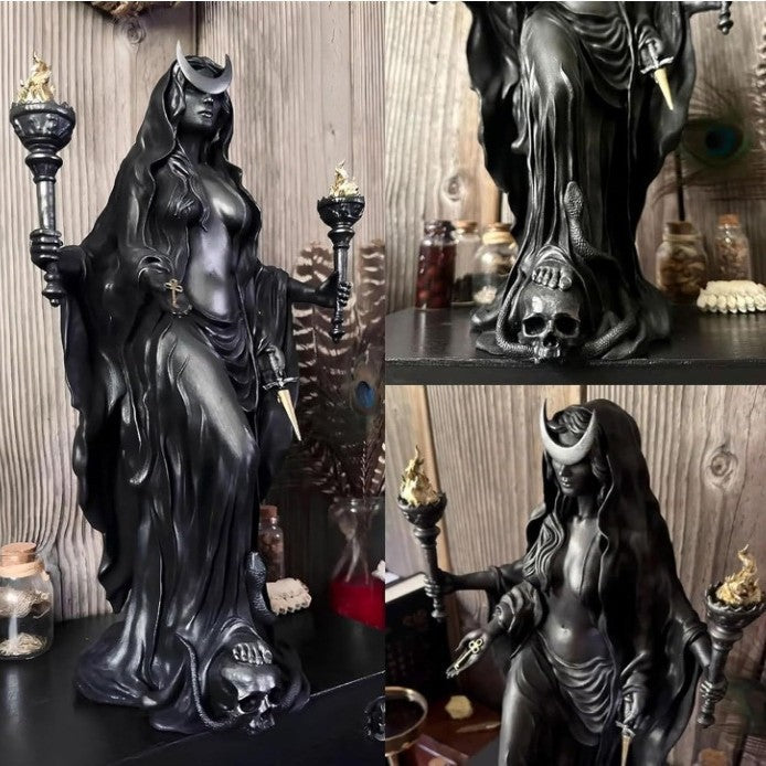 Hecate Witch Goddess Resin Statue