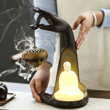 LED Bergamot Hanging Backflow Incense Burner
