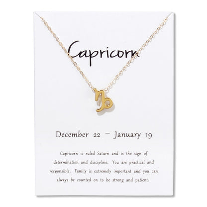Zodiac Constellation Pendant Necklace