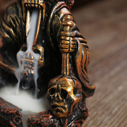 Resin Skull Backflow Incense Burner