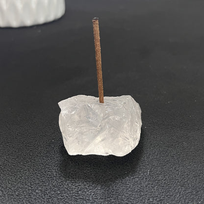 Natural Crystal Incense Holder
