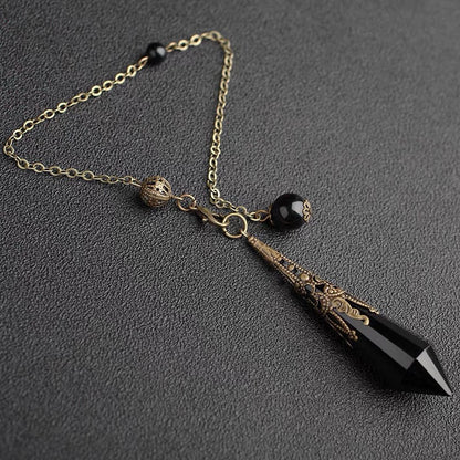 12-Facet Crystal Pendulum