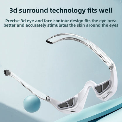 Microcurrent Eye Massager with Red Light Therapy