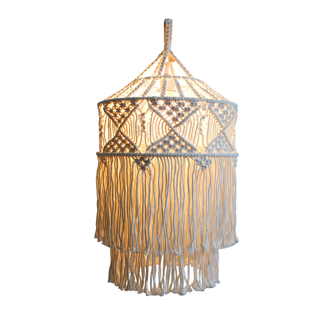 Handwoven Bohemian Lampshade Cover