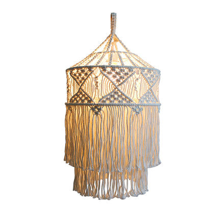 Handwoven Bohemian Lampshade Cover
