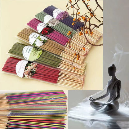 Natural Plant-Based Incense Sticks — 21 Pack