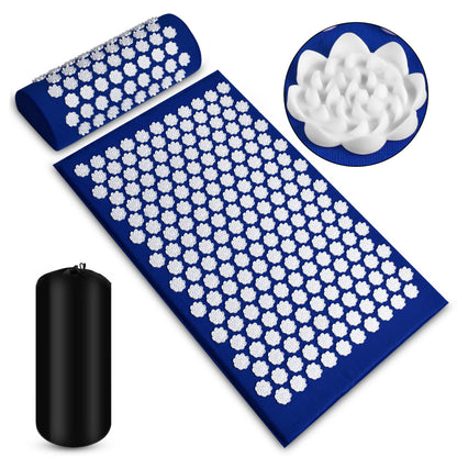 Acupressure Mat & Pillow Set with Carry Bag