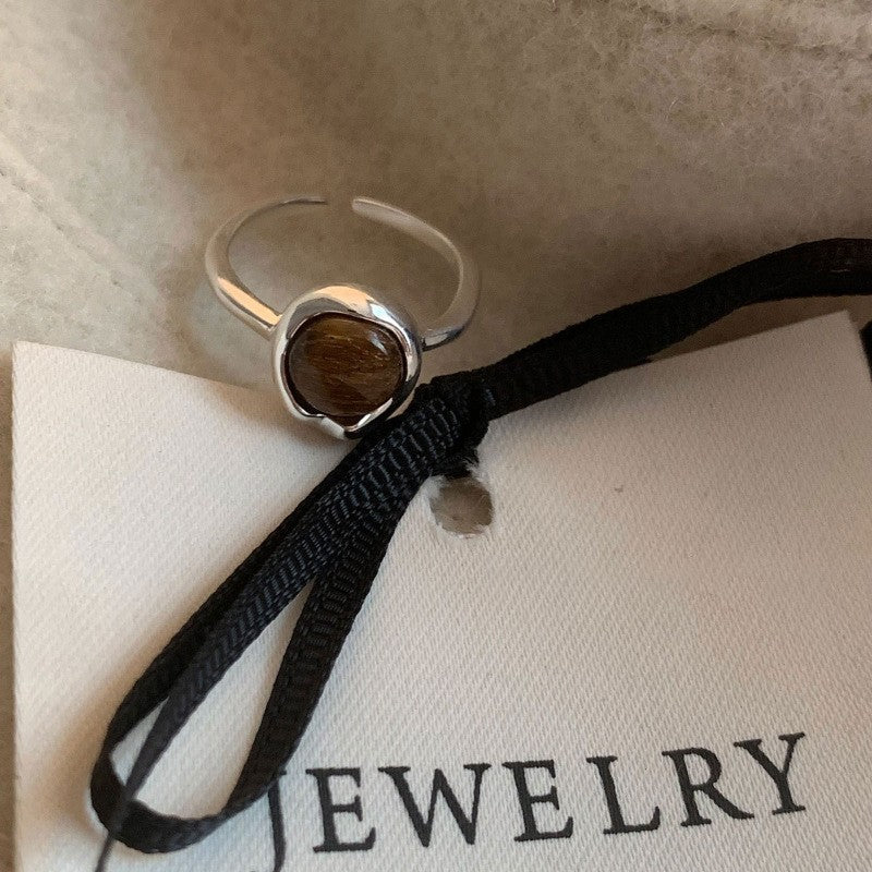 Geometric 925 Sterling Silver Adjustable Ring